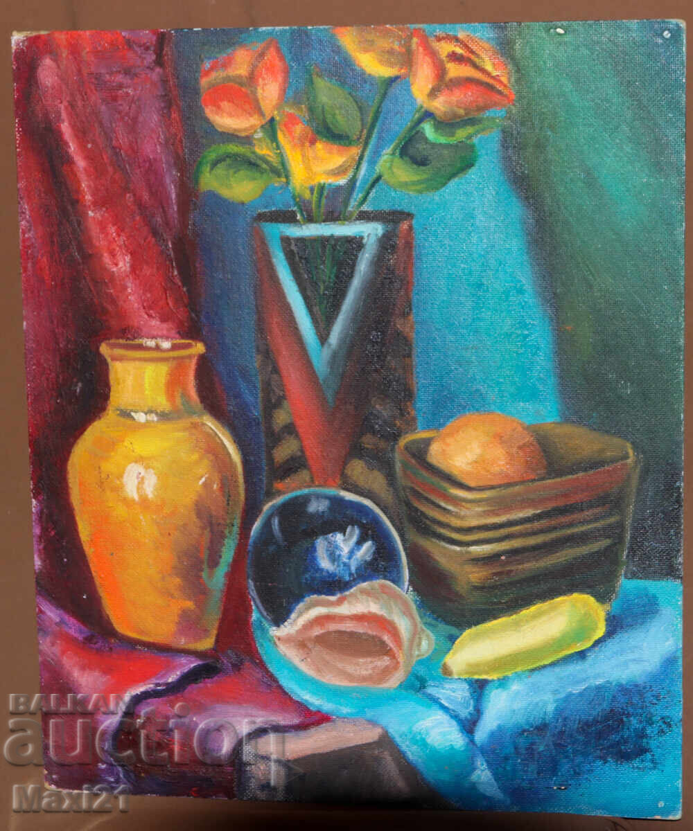 Oil painting still life with price 250.00 BGN | € 127.82