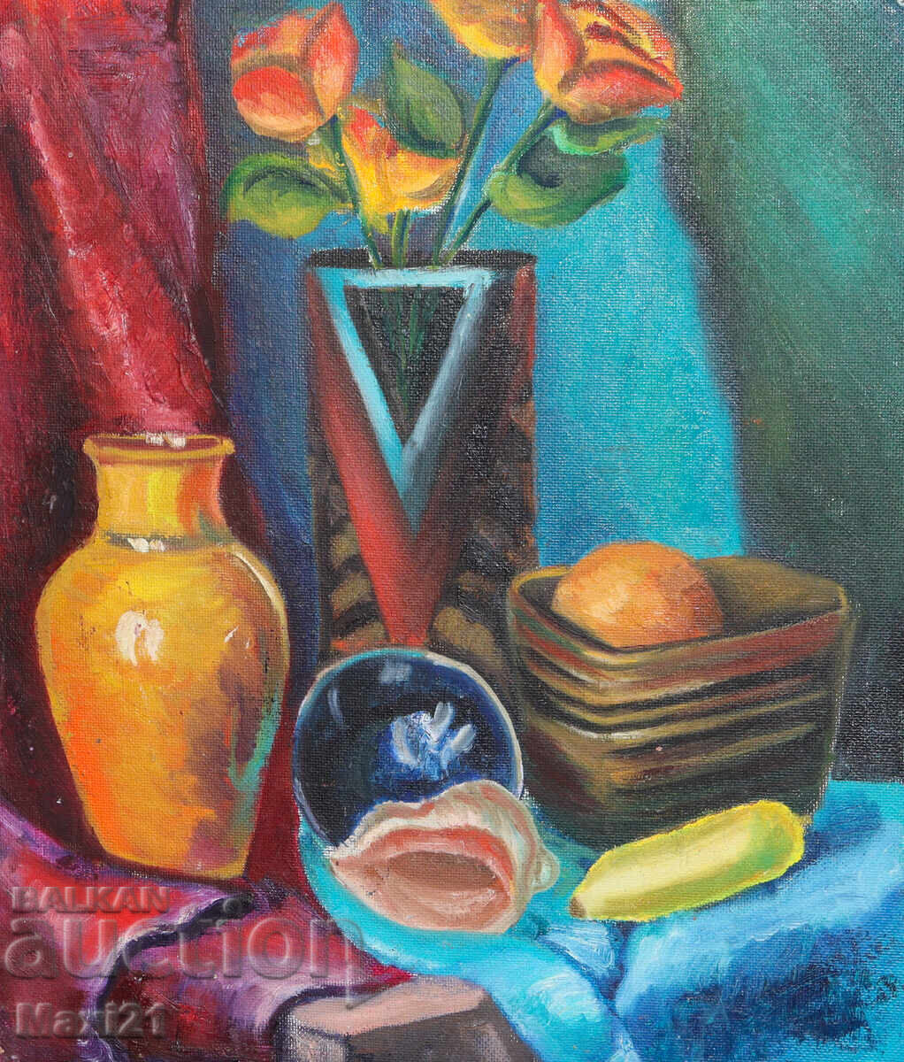 Oil painting still life