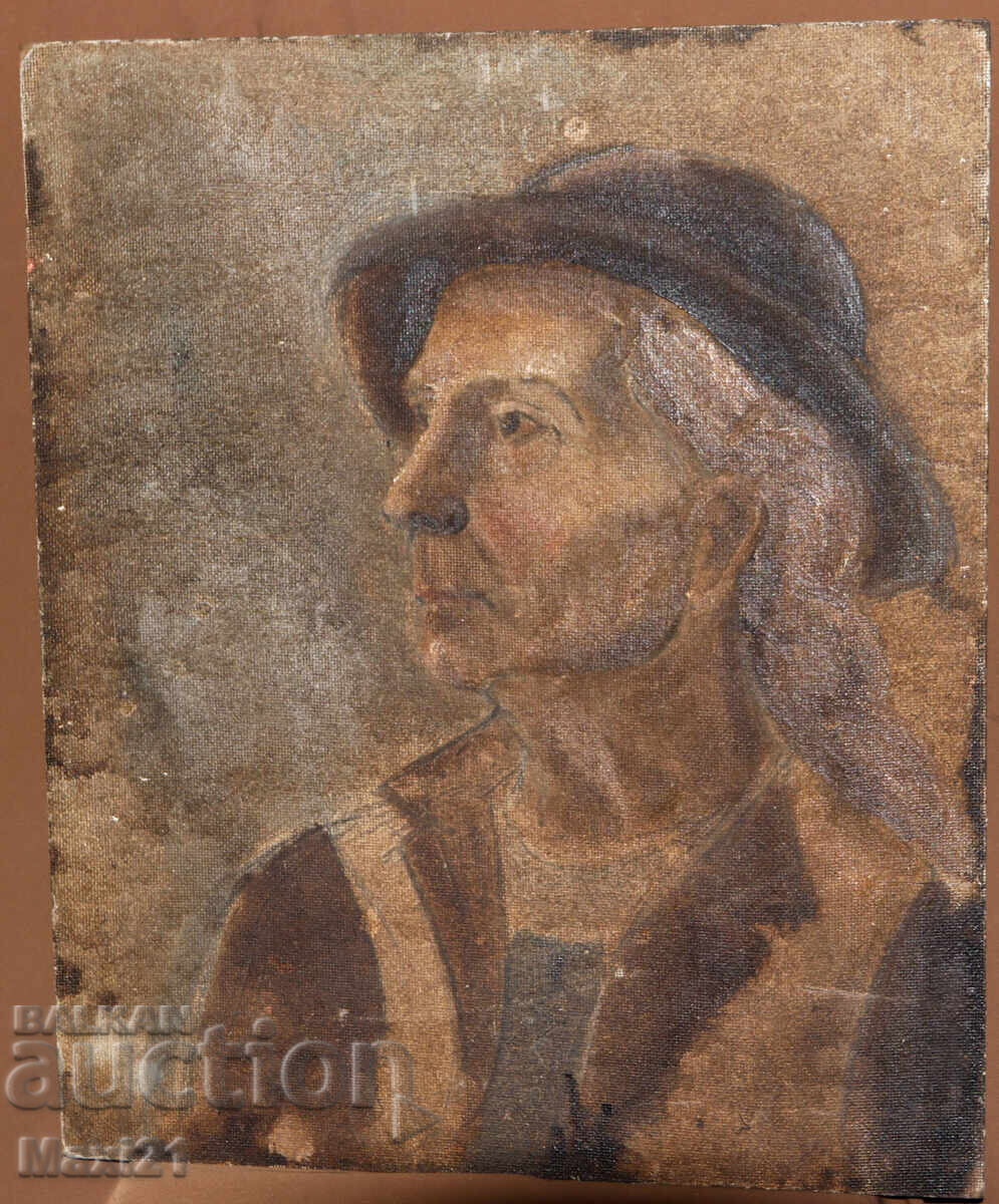 Ελαιογραφία πορτρέτο με τιμή 240.00 BGN | € 122.71