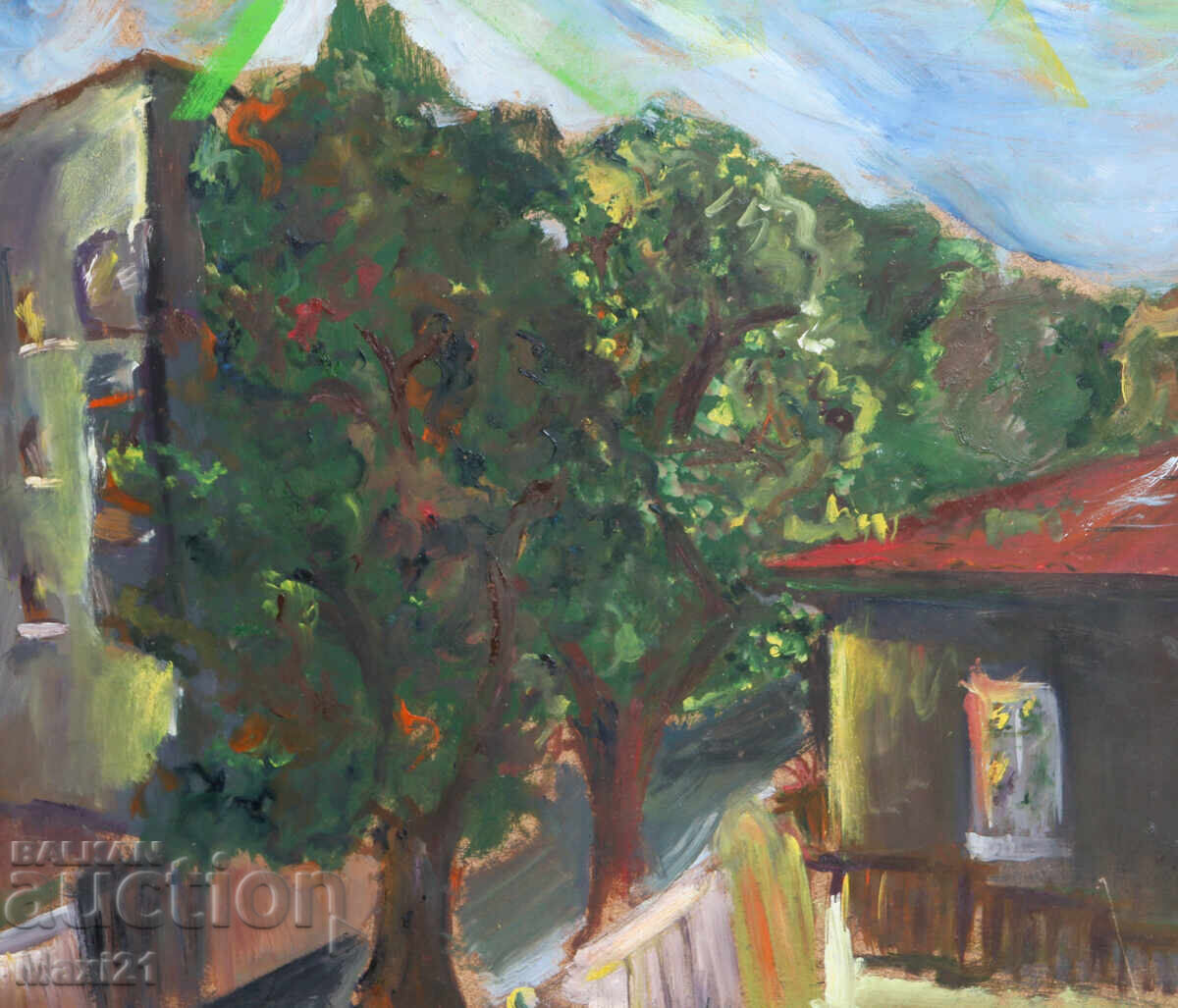 Delivery of Oil painting, cityscape Delivery of Oil painting, cityscape