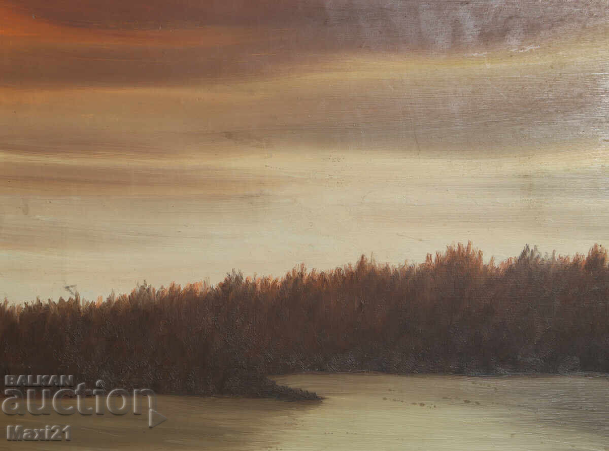 Delivery of Oil painting landscape lake