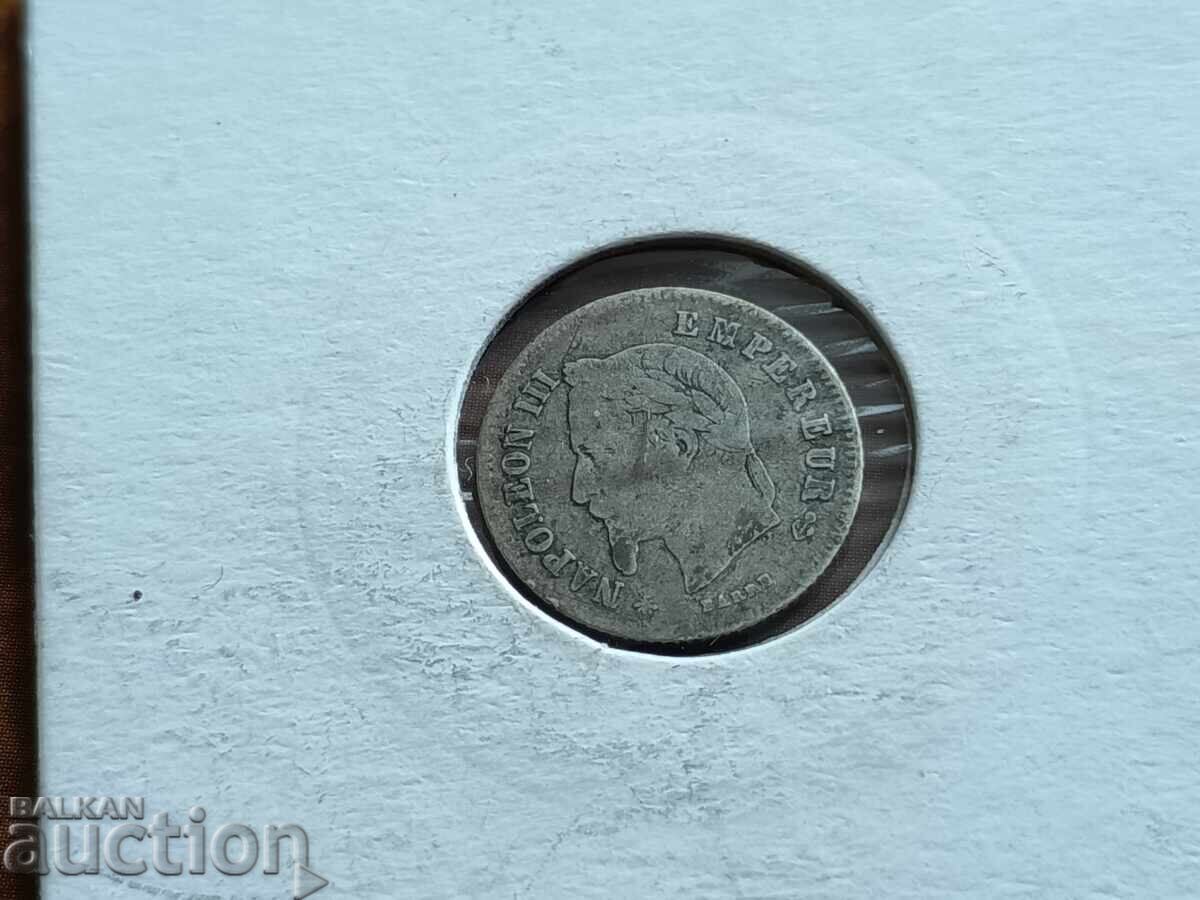 Παράδοση Γαλλία νόμισμα 20 centimes 1866. Α /Παρίσι/ Παράδοση Γαλλία νόμισμα 20 centimes 1866. Α /Παρίσι/