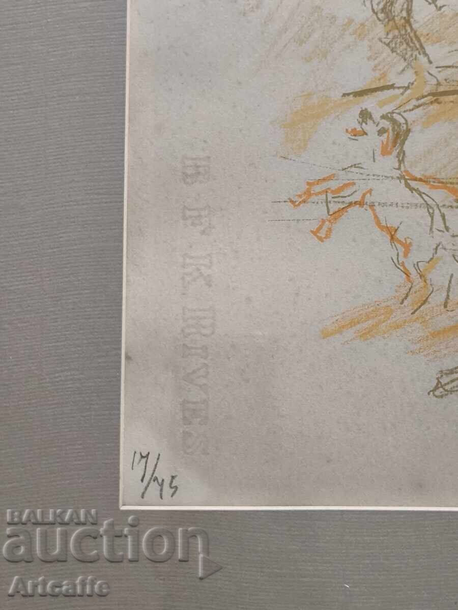 Δημοπρασία Αυθεντική λιθογραφία, 1962. Όσκαρ Κοκόσκα Δημοπρασία Αυθεντική λιθογραφία, 1962. Όσκαρ Κοκόσκα