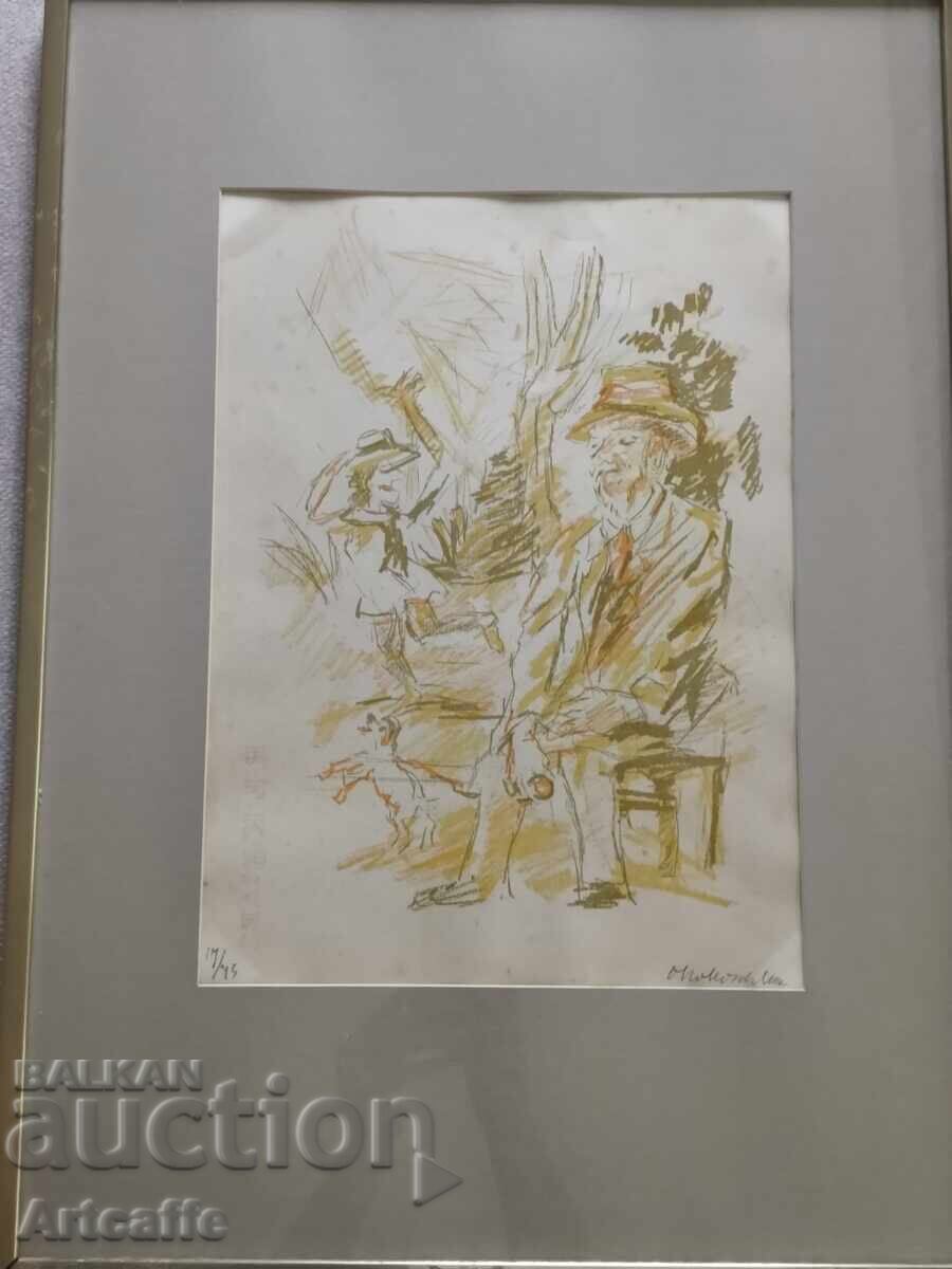 Παράδοση Αυθεντική λιθογραφία, 1962. Όσκαρ Κοκόσκα Παράδοση Αυθεντική λιθογραφία, 1962. Όσκαρ Κοκόσκα