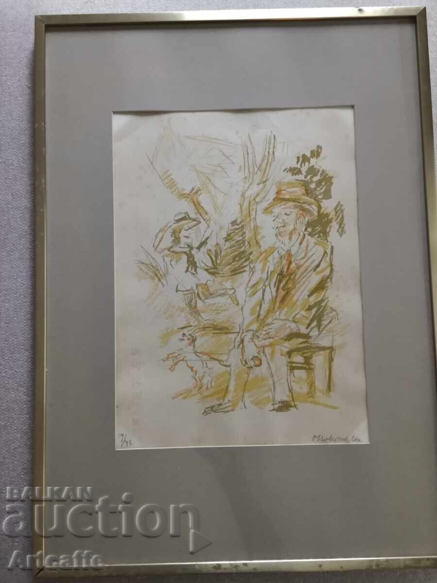 Αυθεντική λιθογραφία, 1962. Όσκαρ Κοκόσκα - 5 Αυθεντική λιθογραφία, 1962. Όσκαρ Κοκόσκα - 5