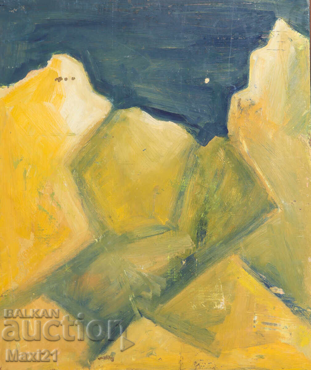 Tablou ulei pe pânză peisaj abstract