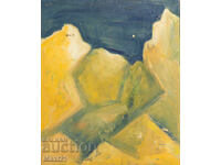 Oil painting abstract landscape