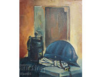 Картина маслени бои натюрморт битови предмети