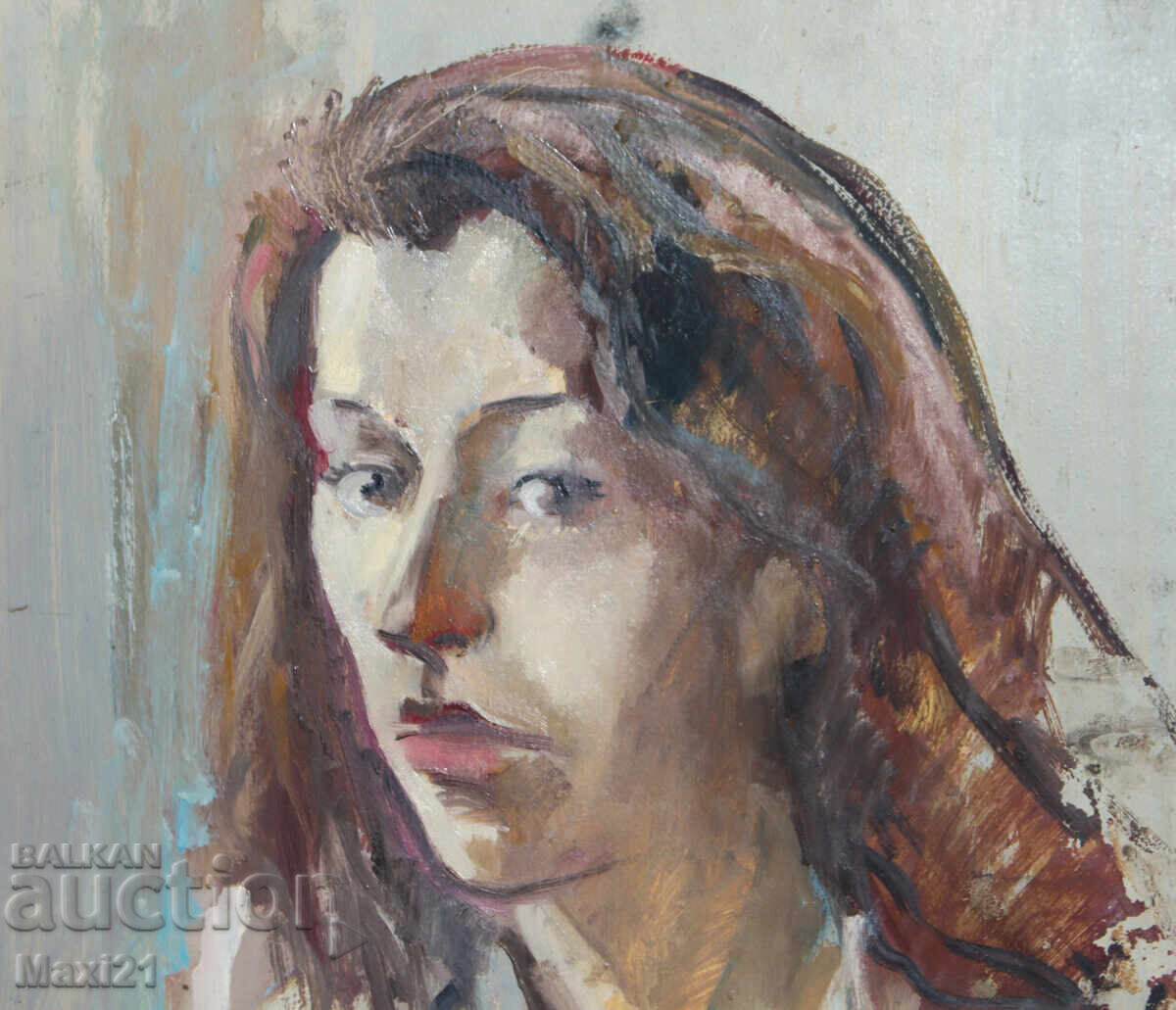 Livrarea Pictură în ulei portret feminin