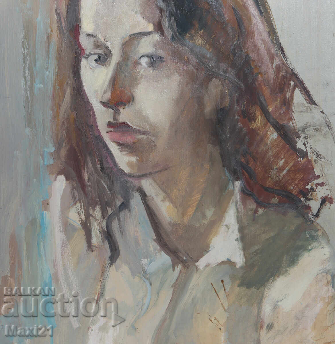 Pictură în ulei portret feminin - 5