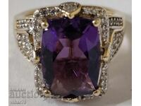 FOARTE FRUMOS INEL DE DAMĂ DIN ARGINT AURIT