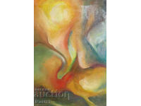 Abstract oil painting