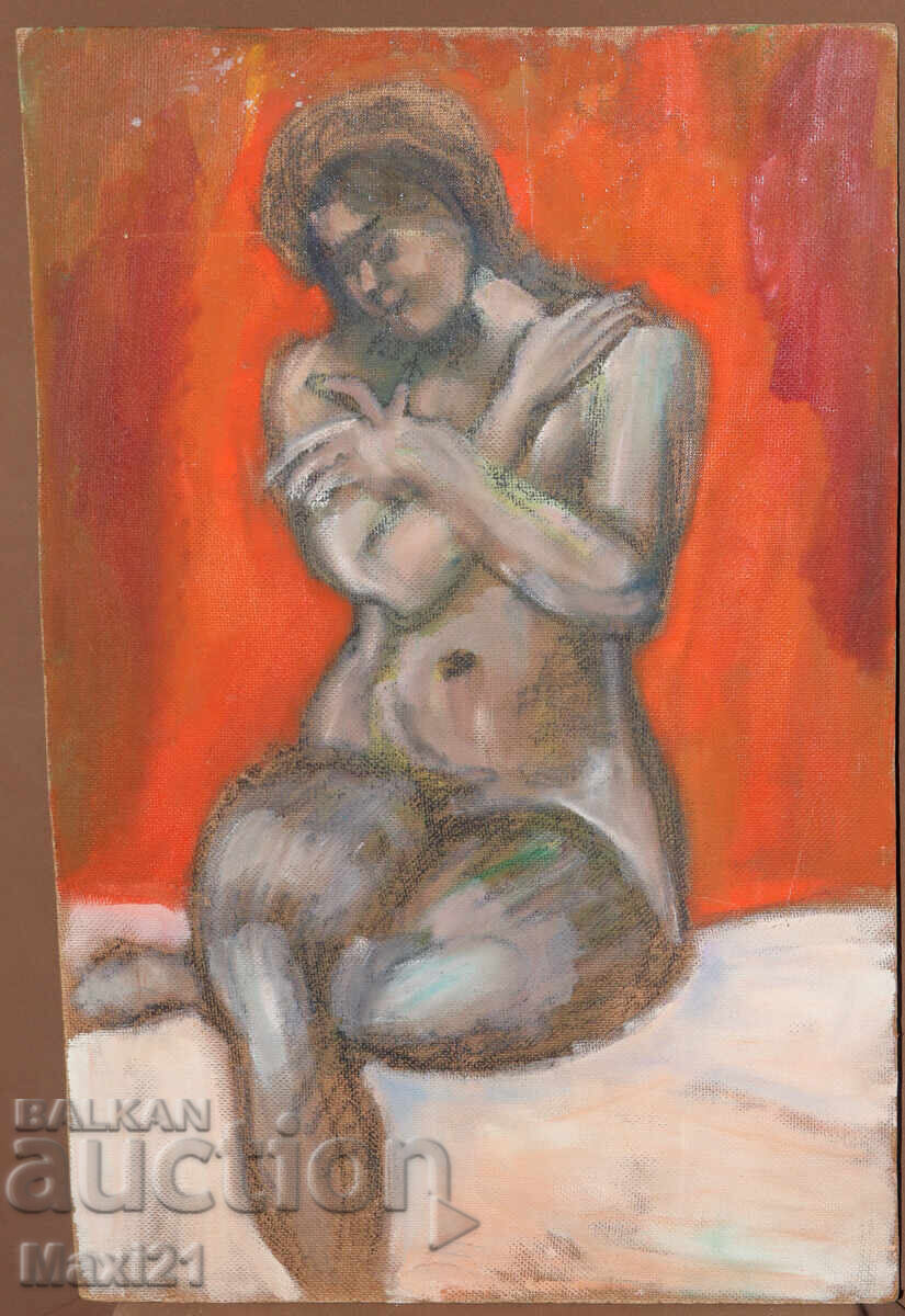 Oil painting female portrait nude body with price 250.00 BGN | € 127.82 Oil painting female portrait nude body with price 250.00 BGN | € 127.82