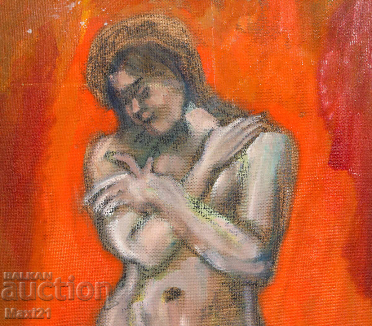 Delivery of Oil painting female portrait nude body Delivery of Oil painting female portrait nude body