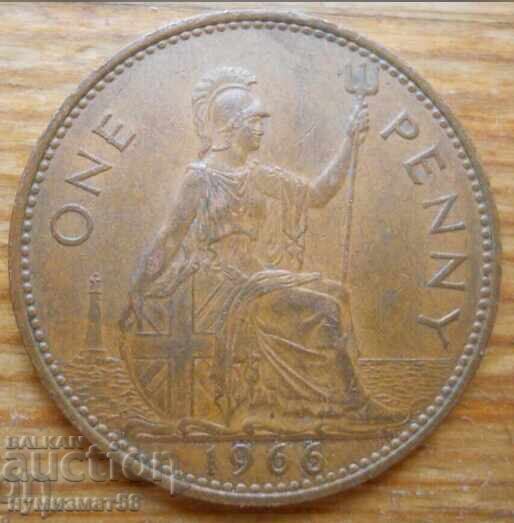 1 penny 1966 - Marea Britanie (Elizabeth II)