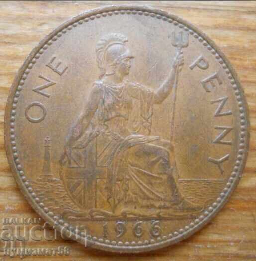 1 penny 1966 - Marea Britanie (Elizabeth II)