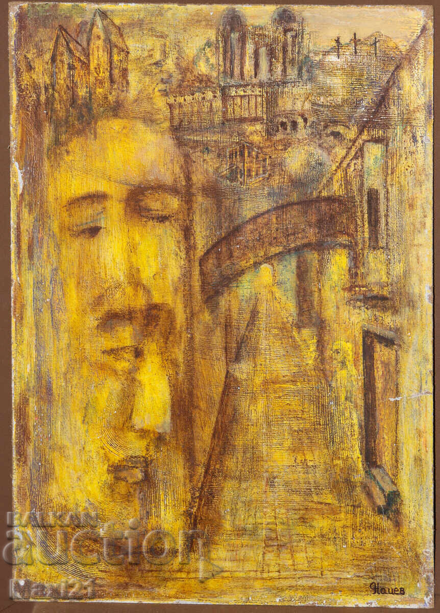 Αφηρημένος πίνακας λαδιού "Οι Σκιές" 2015 με τιμή 250.00 BGN | € 127.82