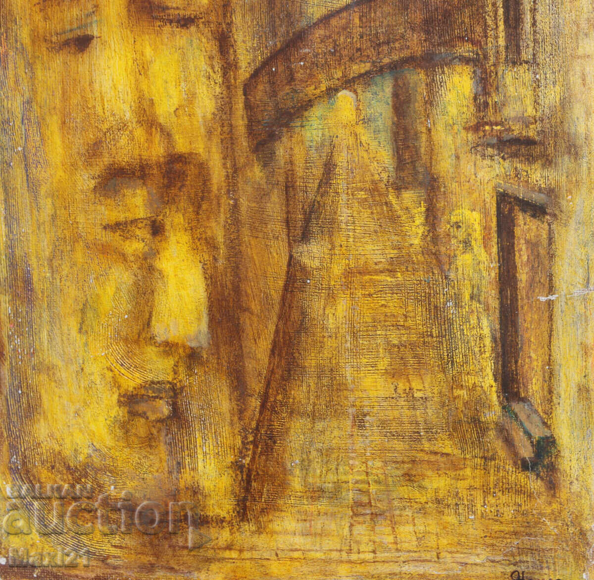 Αφηρημένος πίνακας λαδιού "Οι Σκιές" 2015 - 5