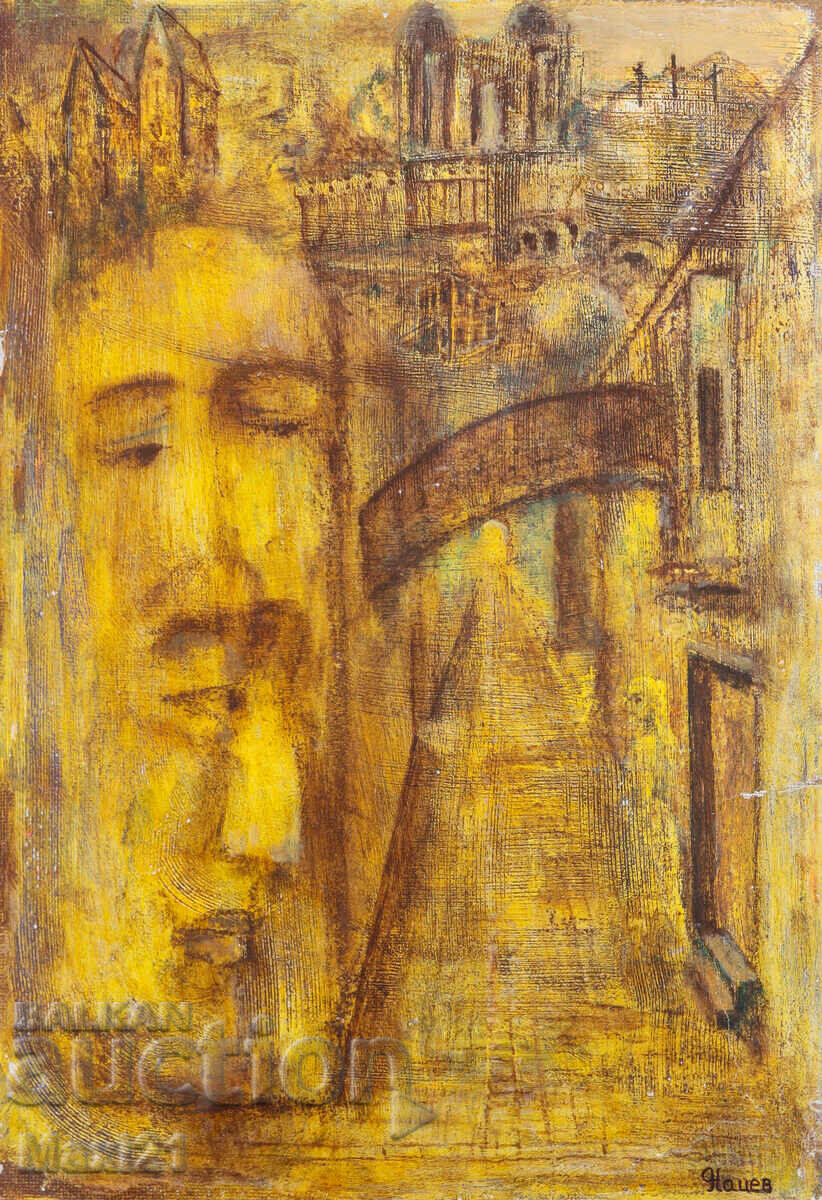 Αφηρημένος πίνακας λαδιού "Οι Σκιές" 2015