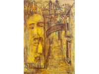 Abstract oil painting "Shadows" 2015