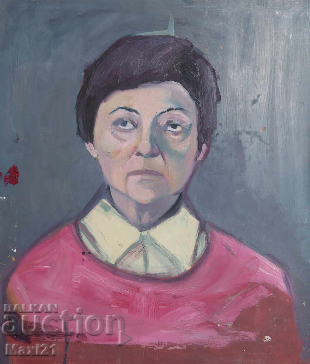 Auction  Oil painting female portrait