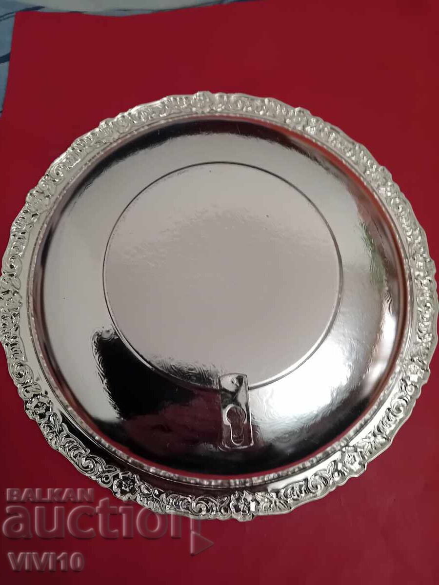 Αρχαίο ασημένιο πιάτο τοίχου με τιμή 50.00 BGN | € 25.56 Αρχαίο ασημένιο πιάτο τοίχου με τιμή 50.00 BGN | € 25.56