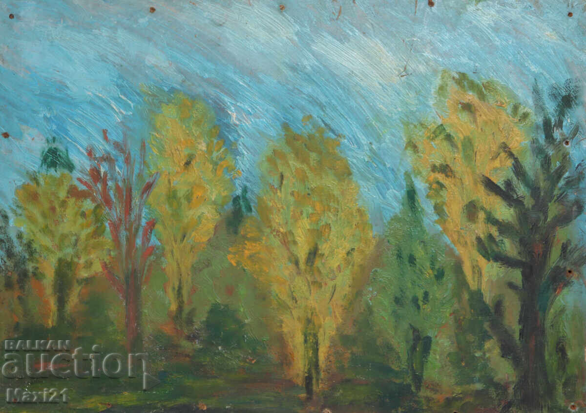 Аукцион Картина маслени бои природен пейзаж
