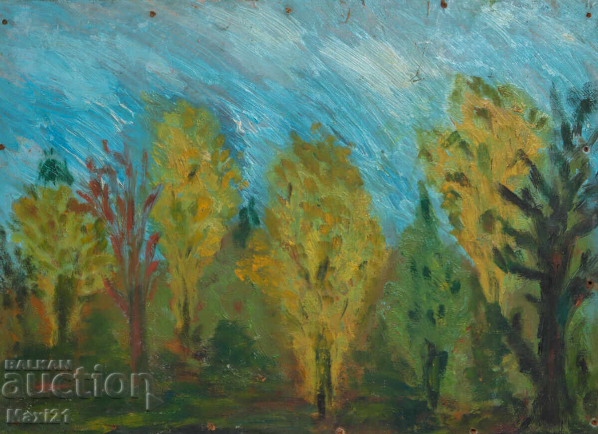 Картина маслени бои природен пейзаж