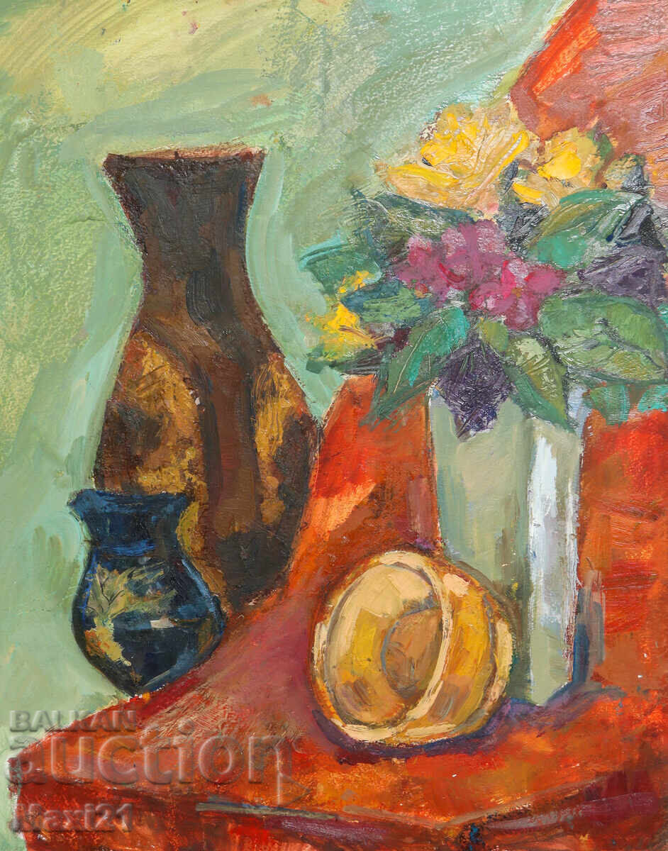 Auction  Oil painting still life