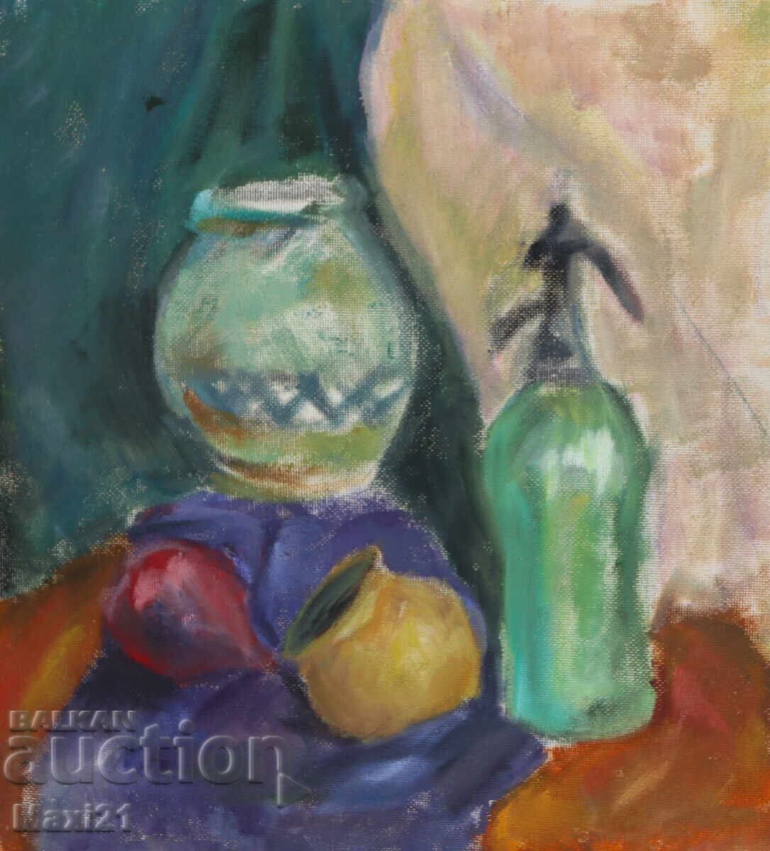 Аукцион Картина маслени бои натюрморт Аукцион Картина маслени бои натюрморт