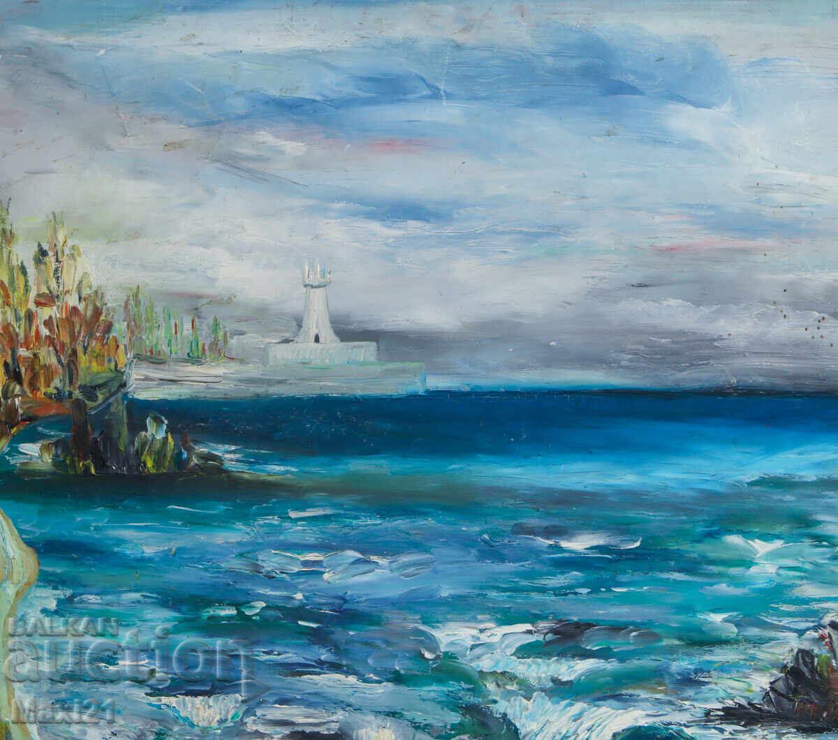 Delivery of Oil painting, seascape, 1991