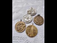 Παρτίδα παρασημοφοριών, μετάλλια, σήματα στήθους. BZC