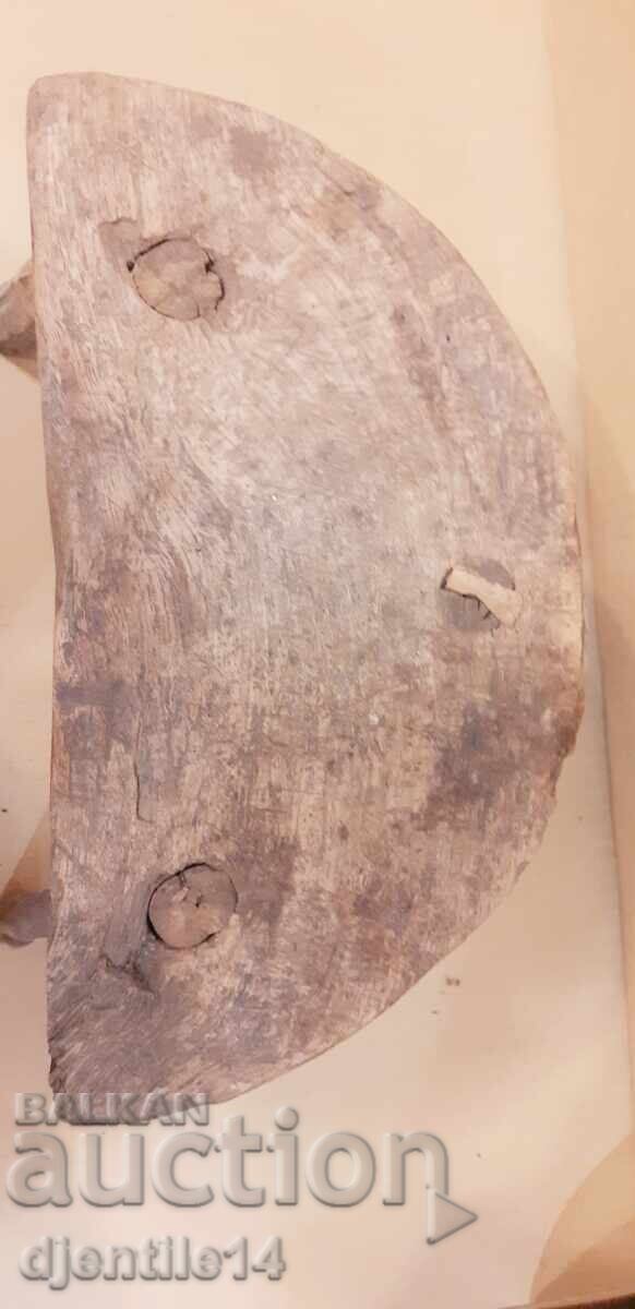 Three-legged wooden stool with price 40.00 BGN | € 20.45