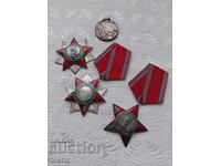 Παρτίδα παρασημοφοριών, μετάλλια, σήματα στήθους. BZC