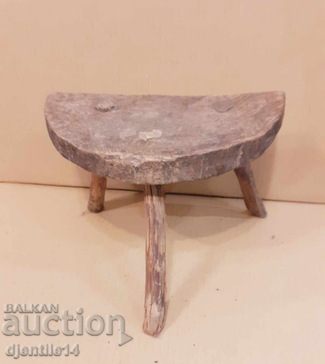 Wooden Three-Legged Stool - 5