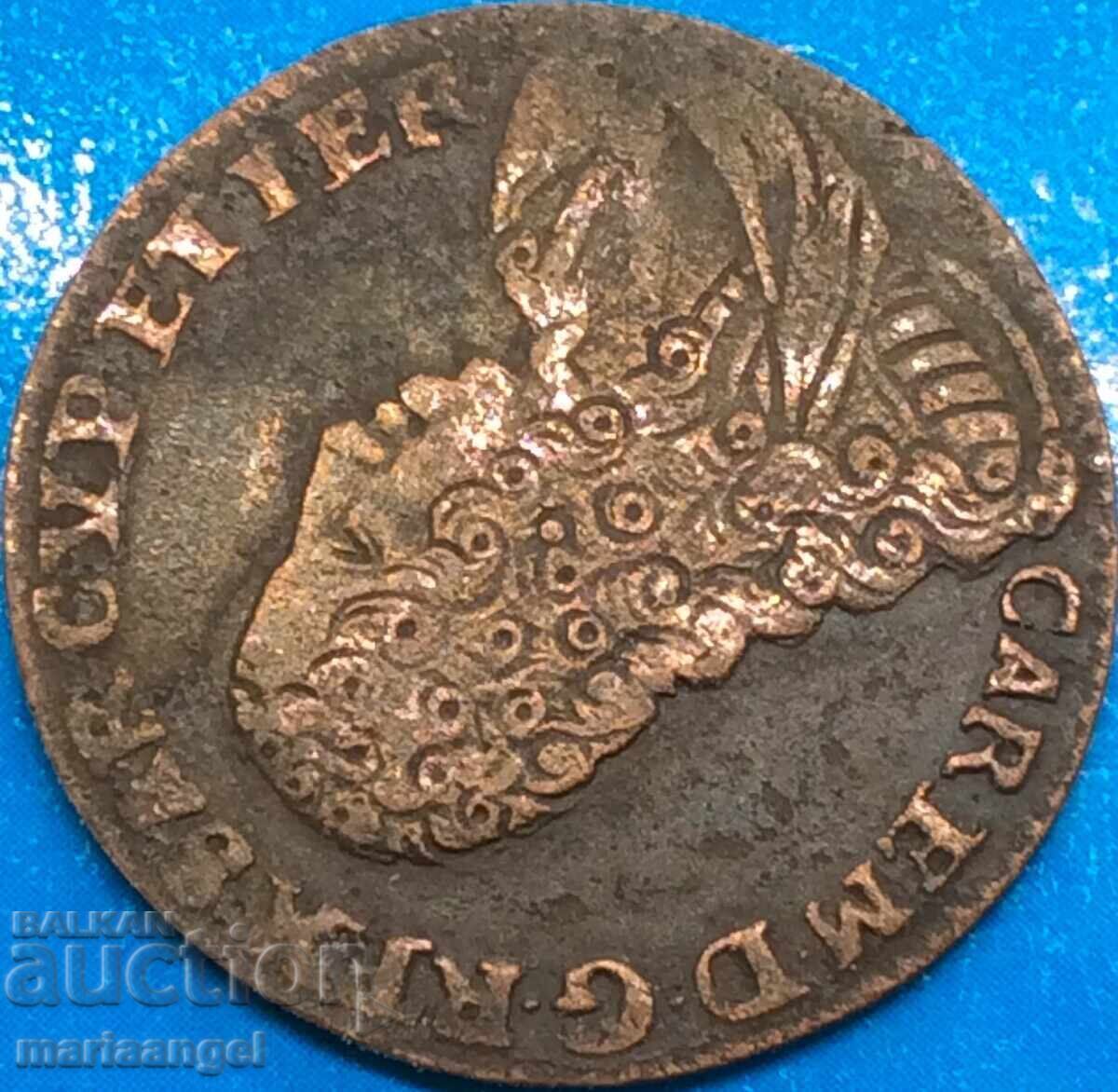 Savoy 5 soldi 1736 Ιταλία Carlo Emmanuel III (1730-1755) biln με τιμή 199.00 BGN | € 101.75 Savoy 5 soldi 1736 Ιταλία Carlo Emmanuel III (1730-1755) biln με τιμή 199.00 BGN | € 101.75