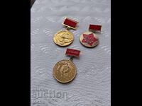 Παρτίδα παρασημοφοριών, μετάλλια, σήματα στήθους. BZC