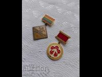 Παρτίδα παρασημοφοριών, μετάλλια, σήματα στήθους. BZC