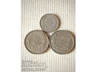 Three Bulgarian Royal Coins 1940-1943