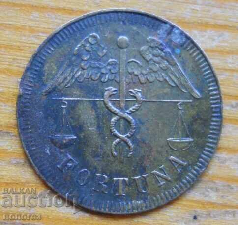 Старинен игрален жетон  - Германия - края на ХVІІІ в с цена 10.00 лв. | € 5.11