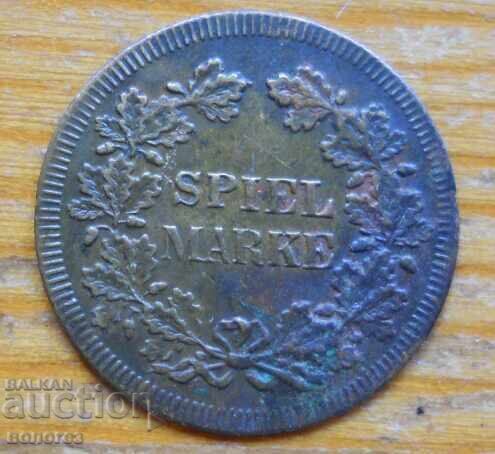 Старинен игрален жетон  - Германия - края на ХVІІІ в