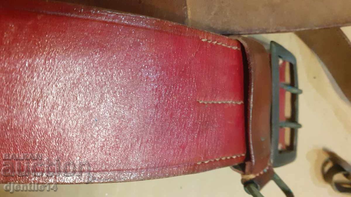 Military Leather Officer's Belt - 5 Military Leather Officer's Belt - 5