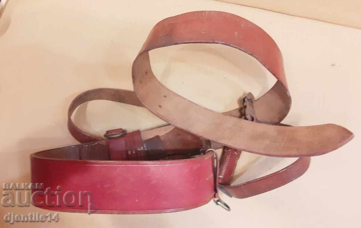 Military Leather Officer's Belt - 6 Military Leather Officer's Belt - 6