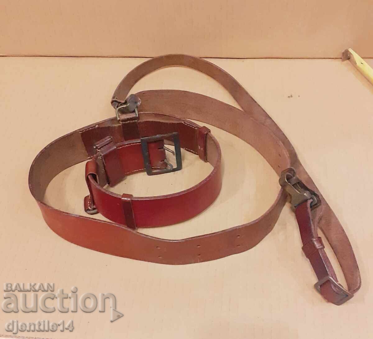 Military Leather Officer's Belt Military Leather Officer's Belt