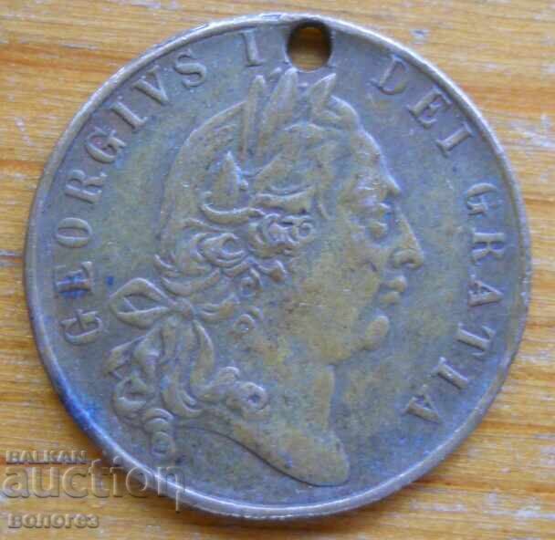 Старинен игрален жетон  - Англия - началото на ХХ в