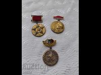 Παρτίδα παρασημοφοριών, μετάλλια, σήματα στήθους. BZC