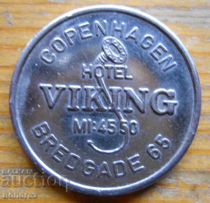 Coin-plaque - Hotel "Viking" - Denmark with price 5.00 BGN | € 2.56