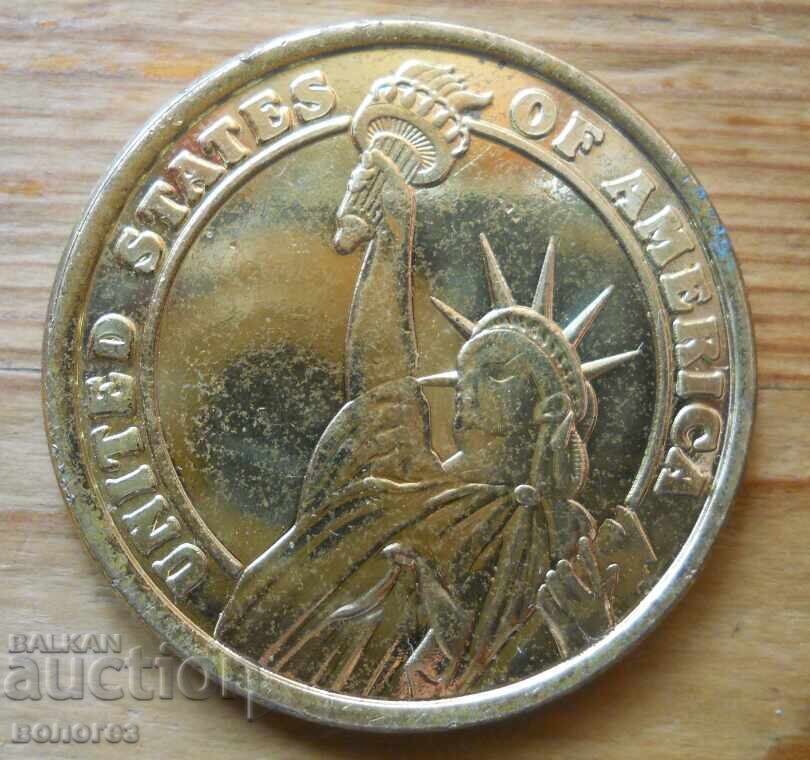 Πλάκα νομίσματος "ΗΠΑ, Έθνος Μεταναστών" Πλάκα νομίσματος "ΗΠΑ, Έθνος Μεταναστών"