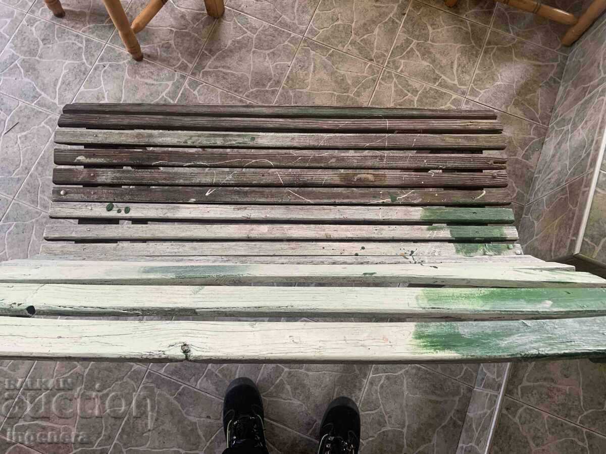 OLD GARDEN WOODEN BENCH FOR TWO OLD LOVERS - 6