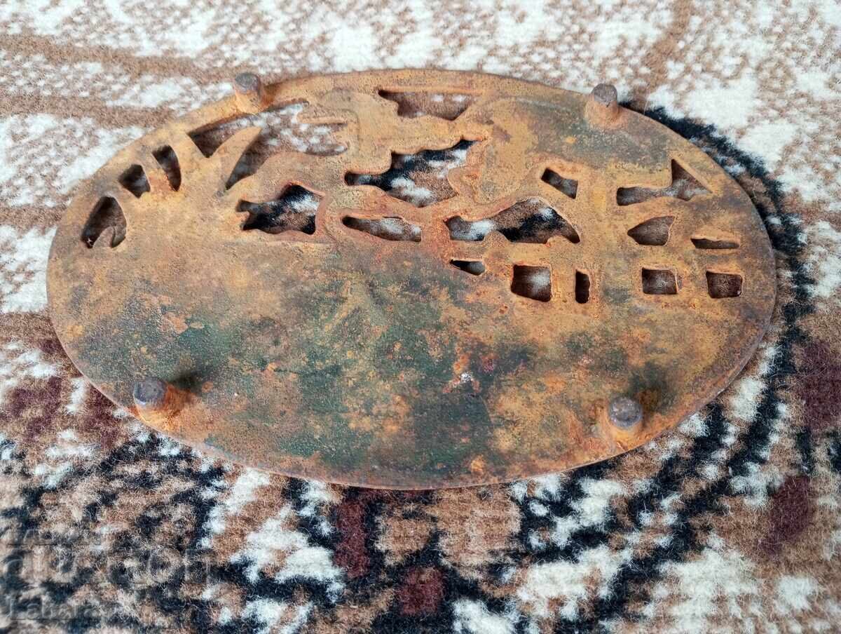 Antique metal iron rest - 5